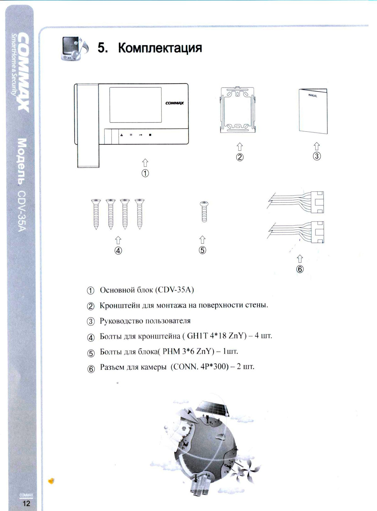 Commax Cdv-35a-Vizit Инструкция