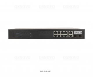OSNOVO SW-60822/MB(150W) управляемый Web Smart PoE коммутатор Fast Ethernet на 10 портов фото