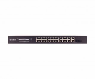 OSNOVO SW-62422/B(330W) PoE коммутатор Fast Ethernet на 26 портов фото