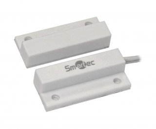 Smartec ST-DM111NC-WT магнитоконтактный датчик, НЗ, белый, накладной для деревянных дверей фото