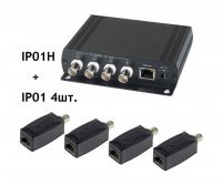 SC&T IP01K комплект удлинителя для передачи Ethernet