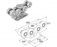 DoorHan Роликовые опоры (для 138 балки)