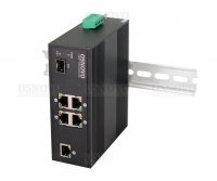 OSNOVO SW-40501/IC промышленный PoE коммутатор Fast Ethernet на 6 портов