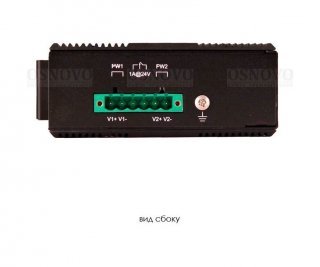 OSNOVO SW-80412/IC(Booster) промышленный 6-и портовый PoE коммутатор Gigabit Ethernet с питанием от 12V фото