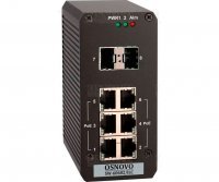 OSNOVO SW-60602/ILC промышленный управляемый (L2+) PoE коммутатор на 8 портов