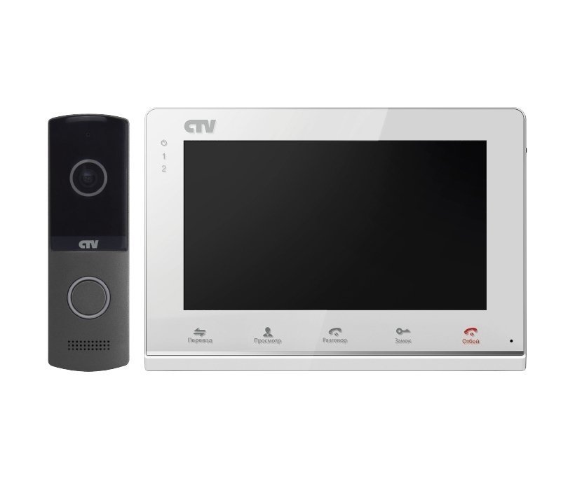≡ CTV-DP2700IP NG белый комплект 7 цветного IP видеодомофона купить: цена  0 РУБ в Москве
