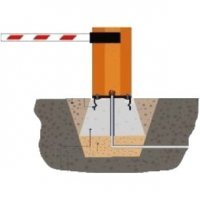 Монтаж шлагбаума с бетонированием основания (стрела более 5 м до 7 м)