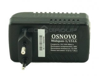 OSNOVO Midspan-1/151A PoE-инжектор, passive PoE фото