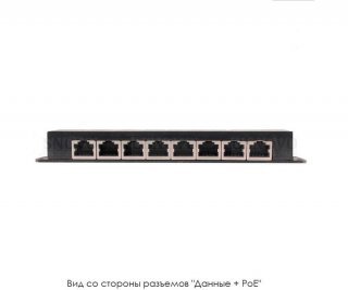 OSNOVO Midspan-8/P пассивный PoE-инжектор Fast Ethernet на 8 портов фото