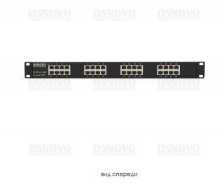 OSNOVO SP-IP16/100R устройство грозозащиты для локальной вычислительной сети (скорость до 100 Мбит/с) на 16 портов фото