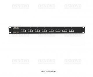 OSNOVO SP-IP8/100R устройство грозозащиты для локальной вычислительной сети (скорость до 100 Мбит/с) на 8 портов фото